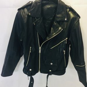 Vintage Women’s M Leather MotorCycle Biker Jacket
